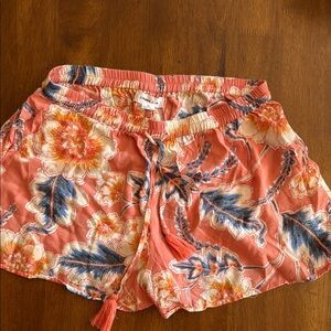 Oneill Coral Floral Drawstring Shorts